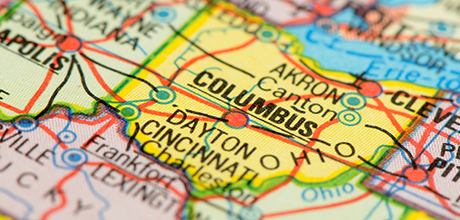 Columbus Ohio map