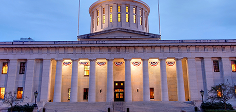 Ohio Statehouse evening