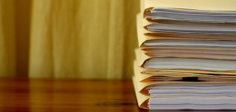 Stack of manila folders