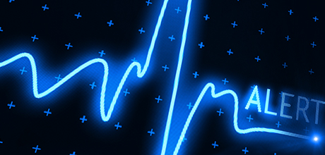 EKG blue