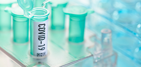 covid-19 test tubes