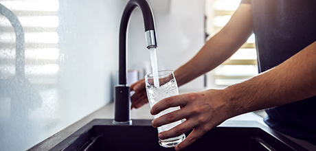 drinking water
