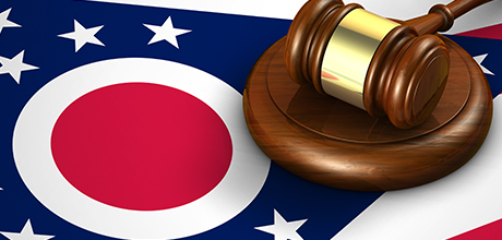 ohio flag and gavel