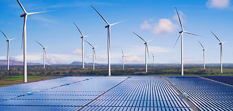 wind and solar farm