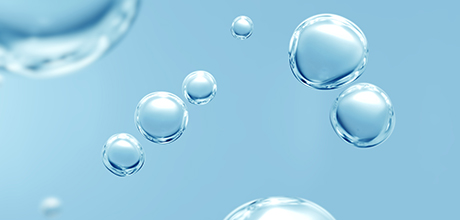clean water with bubbles