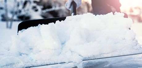 shoveling snow