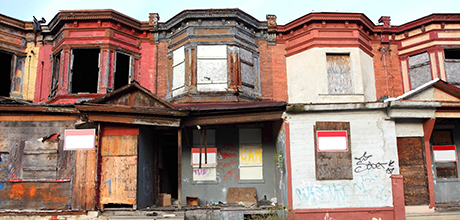 Abandoned residential street