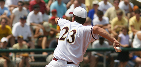 Male baseball pitcher