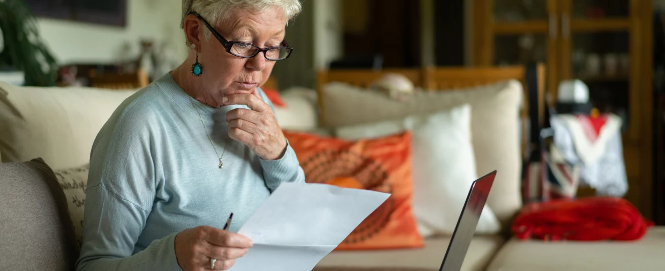 Reviewing retirement documents