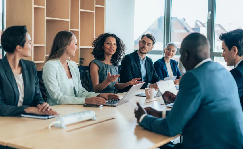 People in a board room