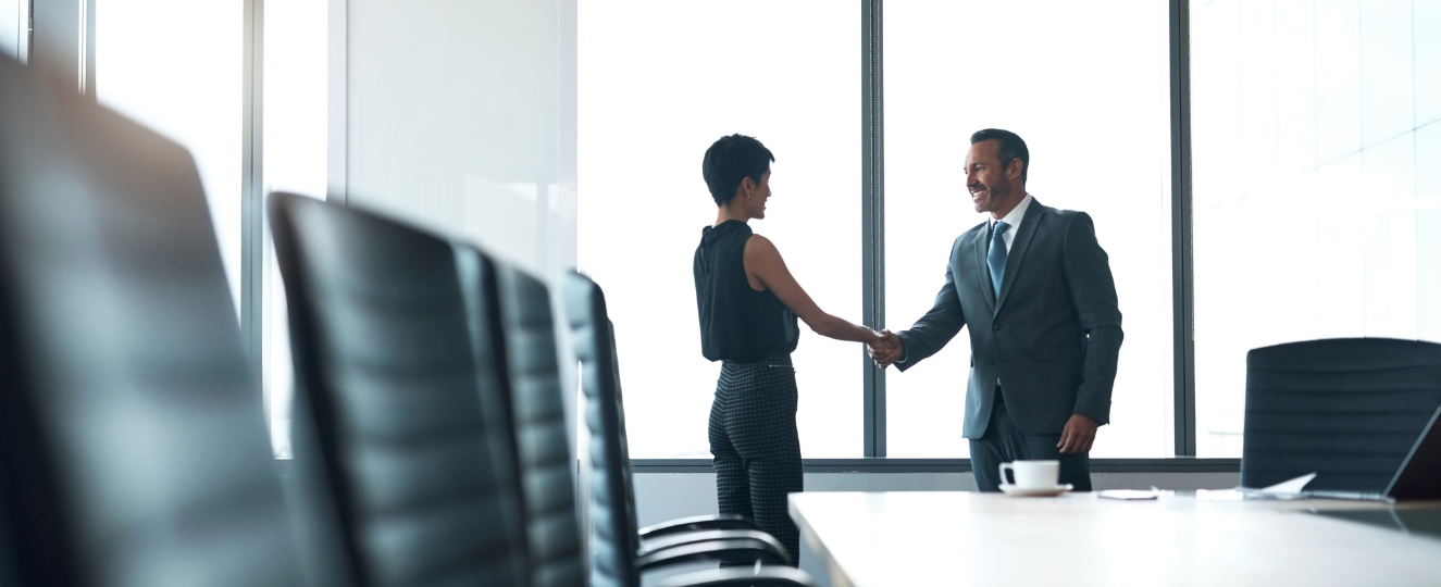 ness people, handshake and corporate meeting for partnership