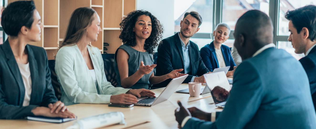 People in a board room